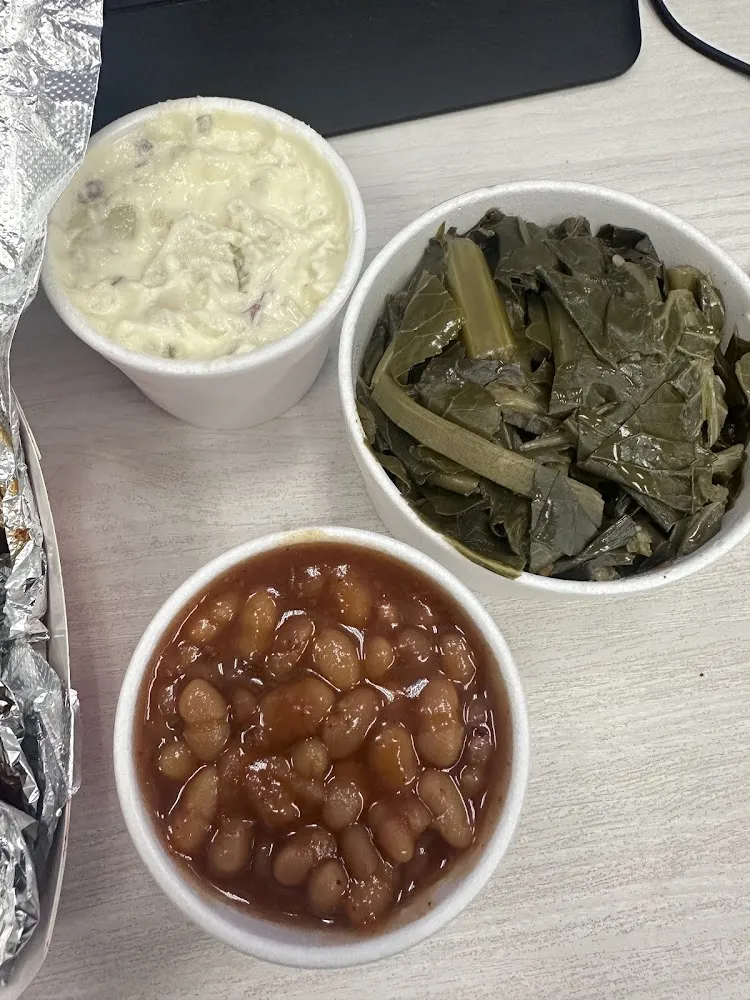 Baked Beans Collard Greens Potato Salad