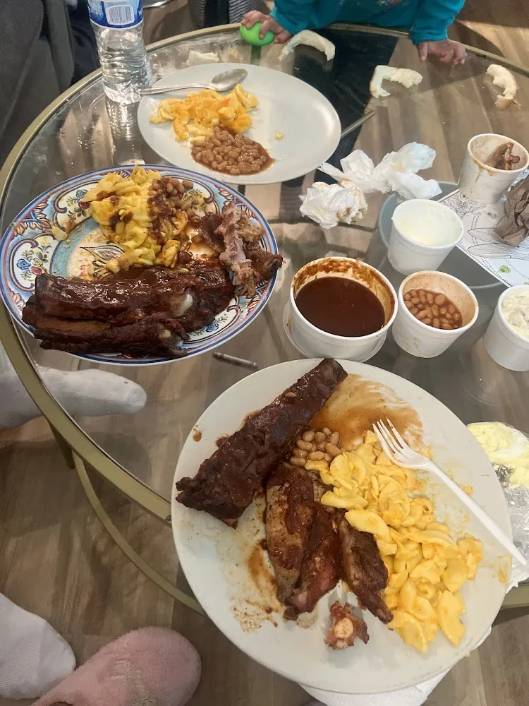 Potato Salad Pork Ribs Rib Tips Beans Chicken Sausage Banana Pudding